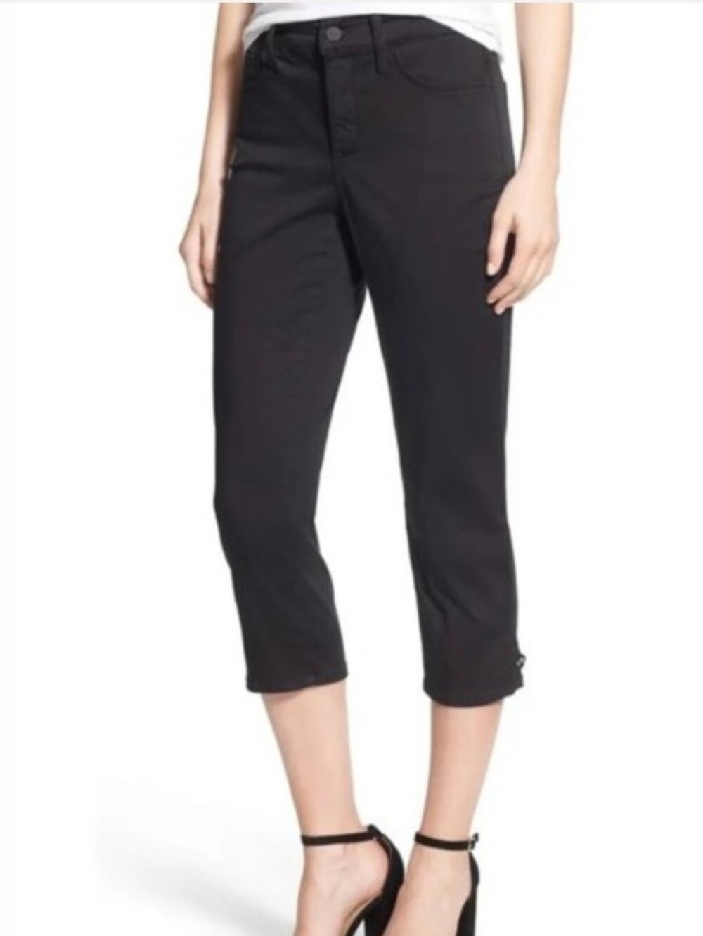 NYDJ Black Karen Capris Petites